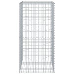 vidaXL Coș gabion cu capac, 100x100x200 cm, fier galvanizat
