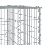 vidaXL Coș gabion cu capac, 100x100x200 cm, fier galvanizat