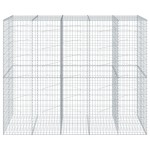 vidaXL Coș gabion cu capac, 250x100x200 cm, fier galvanizat vidaXL Coș gabion cu capac, 250x100x200 cm, fier galvanizat