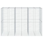vidaXL Coș gabion cu capac, 300x100x200 cm, fier galvanizat vidaXL Coș gabion cu capac, 300x100x200 cm, fier galvanizat