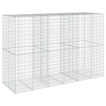 vidaXL Coș gabion cu capac, 300x100x200 cm, fier galvanizat vidaXL Coș gabion cu capac, 300x100x200 cm, fier galvanizat
