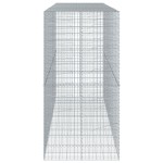 vidaXL Coș gabion cu capac, 350x100x200 cm, fier galvanizat