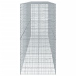 vidaXL Coș gabion cu capac, 600x100x200 cm, fier galvanizat vidaXL Coș gabion cu capac, 600x100x200 cm, fier galvanizat