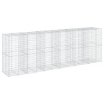 vidaXL Coș gabion cu capac, 600x100x200 cm, fier galvanizat vidaXL Coș gabion cu capac, 600x100x200 cm, fier galvanizat