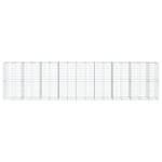 vidaXL Coș gabion cu capac, 850x100x200 cm, fier galvanizat