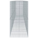 vidaXL Coș gabion cu capac, 850x100x200 cm, fier galvanizat