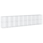 vidaXL Coș gabion cu capac, 900x100x200 cm, fier galvanizat vidaXL Coș gabion cu capac, 900x100x200 cm, fier galvanizat