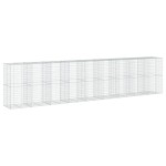 vidaXL Coș gabion cu capac, 900x100x200 cm, fier galvanizat vidaXL Coș gabion cu capac, 900x100x200 cm, fier galvanizat