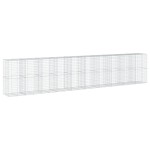 vidaXL Coș gabion cu capac, 1000x100x200 cm, fier galvanizat vidaXL Coș gabion cu capac, 1000x100x200 cm, fier galvanizat