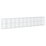 vidaXL Coș gabion cu capac, 1100x100x200 cm, fier galvanizat vidaXL Coș gabion cu capac, 1100x100x200 cm, fier galvanizat