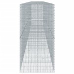 vidaXL Coș gabion cu capac, 1100x100x200 cm, fier galvanizat vidaXL Coș gabion cu capac, 1100x100x200 cm, fier galvanizat
