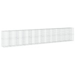 vidaXL Coș gabion cu capac, 1150x100x200 cm, fier galvanizat vidaXL Coș gabion cu capac, 1150x100x200 cm, fier galvanizat
