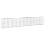 vidaXL Coș gabion cu capac, 1150x100x200 cm, fier galvanizat vidaXL Coș gabion cu capac, 1150x100x200 cm, fier galvanizat