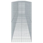 vidaXL Coș gabion cu capac, 1200x100x200 cm, fier galvanizat