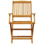 vidaXL Set mobilier de grădină pliabil, 5 piese, lemn masiv de acacia vidaXL Set mobilier de grădină pliabil, 5 piese, lemn masiv de acacia