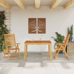 vidaXL Set mobilier de grădină, 3 piese, lemn masiv de acacia vidaXL Set mobilier de grădină, 3 piese, lemn masiv de acacia