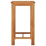 vidaXL Set bar de grădină 3 piese negru lemn masiv acacia și poliratan