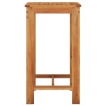 vidaXL Set bar de grădină, 3 piese, maro, lemn masiv acacia/ poliratan