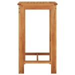 vidaXL Set bar de grădină 3 piese negru lemn masiv acacia și poliratan