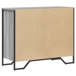 vidaXL Comodă cu sertare, gri sonoma 91x35,5x74,5 cm lemn prelucrat vidaXL Comodă cu sertare, gri sonoma 91x35,5x74,5 cm lemn prelucrat