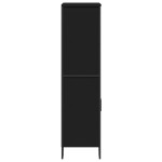 vidaXL Dulap înalt, negru, 79,5x35,5x137,5 cm, lemn prelucrat