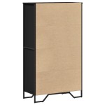 vidaXL Dulap înalt, negru, 79,5x35,5x137,5 cm, lemn prelucrat