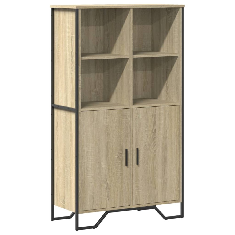 vidaXL Dulap înalt, stejar sonoma, 79,5x35,5x137,5 cm, lemn prelucrat