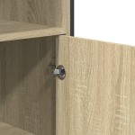 vidaXL Dulap înalt, stejar sonoma, 79,5x35,5x137,5 cm, lemn prelucrat