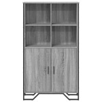 vidaXL Dulap înalt, gri sonoma, 79,5x35,5x137,5 cm, lemn prelucrat