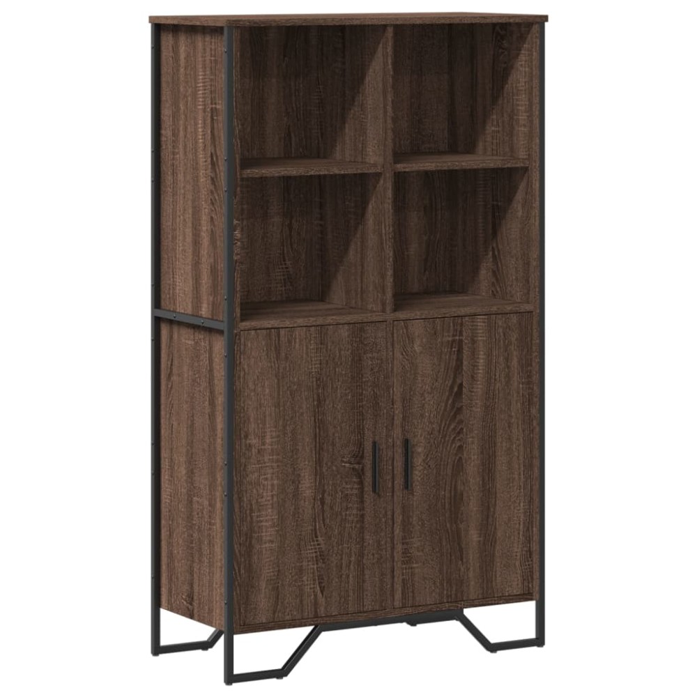 vidaXL Dulap înalt, stejar maro, 79,5x35,5x137,5 cm, lemn prelucrat