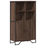 vidaXL Dulap înalt, stejar maro, 79,5x35,5x137,5 cm, lemn prelucrat