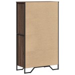 vidaXL Dulap înalt, stejar maro, 79,5x35,5x137,5 cm, lemn prelucrat
