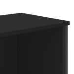 vidaXL Bibliotecă, negru, 80x31x169 cm, lemn prelucrat vidaXL Bibliotecă, negru, 80x31x169 cm, lemn prelucrat
