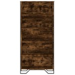 vidaXL Bibliotecă, stejar fumuriu, 80x31x169 cm, lemn prelucrat