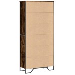 vidaXL Bibliotecă, stejar fumuriu, 80x31x169 cm, lemn prelucrat