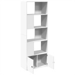 vidaXL Bibliotecă, alb, 70x36x189 cm, lemn prelucrat vidaXL Bibliotecă, alb, 70x36x189 cm, lemn prelucrat