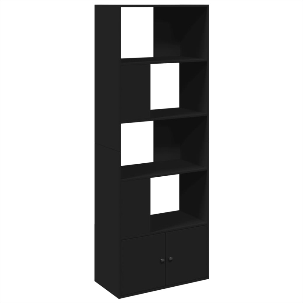 vidaXL Bibliotecă, negru, 70x36x189 cm, lemn prelucrat