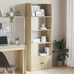 vidaXL Bibliotecă, stejar sonoma, 70x36x189 cm, lemn compozit vidaXL Bibliotecă, stejar sonoma, 70x36x189 cm, lemn compozit