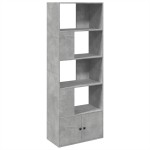 vidaXL Bibliotecă, gri beton, 70x36x189 cm, lemn compozit vidaXL Bibliotecă, gri beton, 70x36x189 cm, lemn compozit