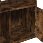 vidaXL Bibliotecă, stejar fumuriu, 70x36x189 cm, lemn prelucrat vidaXL Bibliotecă, stejar fumuriu, 70x36x189 cm, lemn prelucrat