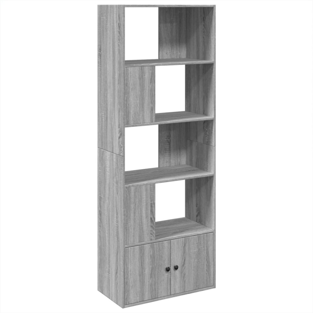 vidaXL Bibliotecă, gri sonoma, 70x36x189 cm, lemn prelucrat