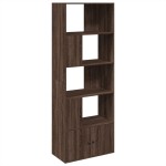 vidaXL Bibliotecă, stejar maro, 70x36x189 cm, lemn prelucrat vidaXL Bibliotecă, stejar maro, 70x36x189 cm, lemn prelucrat
