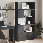 vidaXL Bibliotecă, negru, 100x36x189 cm, lemn prelucrat vidaXL Bibliotecă, negru, 100x36x189 cm, lemn prelucrat