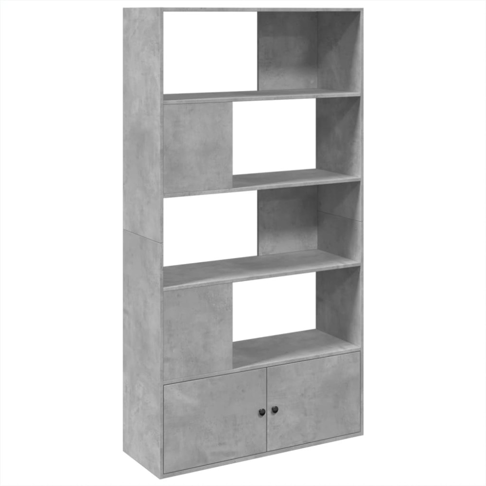 vidaXL Bibliotecă, gri beton, 100x36x189 cm, lemn prelucrat