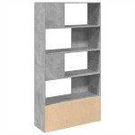 vidaXL Bibliotecă, gri beton, 100x36x189 cm, lemn prelucrat vidaXL Bibliotecă, gri beton, 100x36x189 cm, lemn prelucrat