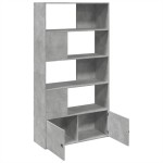 vidaXL Bibliotecă, gri beton, 100x36x189 cm, lemn prelucrat vidaXL Bibliotecă, gri beton, 100x36x189 cm, lemn prelucrat
