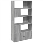 vidaXL Bibliotecă, gri sonoma, 100x36x189 cm, lemn prelucrat vidaXL Bibliotecă, gri sonoma, 100x36x189 cm, lemn prelucrat