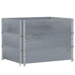 vidaXL Rame pentru paleți 3 buc. Gri 80x60 cm lemn masiv de pin vidaXL Rame pentru paleți 3 buc. Gri 80x60 cm lemn masiv de pin