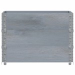 vidaXL Rame pentru paleți 3 buc. Gri 80x60 cm lemn masiv de pin vidaXL Rame pentru paleți 3 buc. Gri 80x60 cm lemn masiv de pin