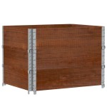 vidaXL Rame pentru paleți 3 buc. maro 80x60 cm lemn masiv de pin vidaXL Rame pentru paleți 3 buc. maro 80x60 cm lemn masiv de pin
